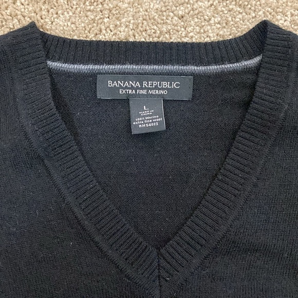 Banana Republic Thin Black Sweater - Picture 2 of 2